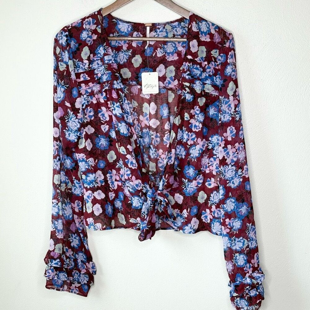 Free People Maybel Floral Blouse NWT - Women’s US L